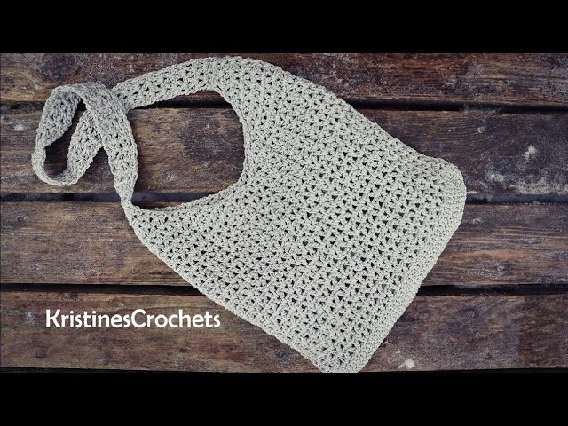 Crochet V Stitch Bag Tutorial - Simple & Easy Pattern