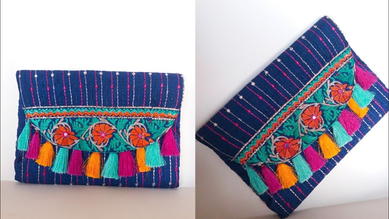 DIY CLUTCH WALLET | Easy fabric purse making | Easy sewing |