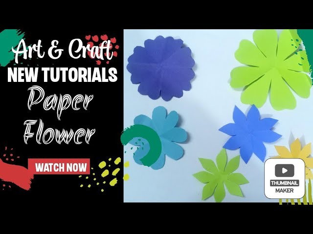 DIY Paper flower tutorial | 6 paper flower easy | How do you make paper flowers step by step?