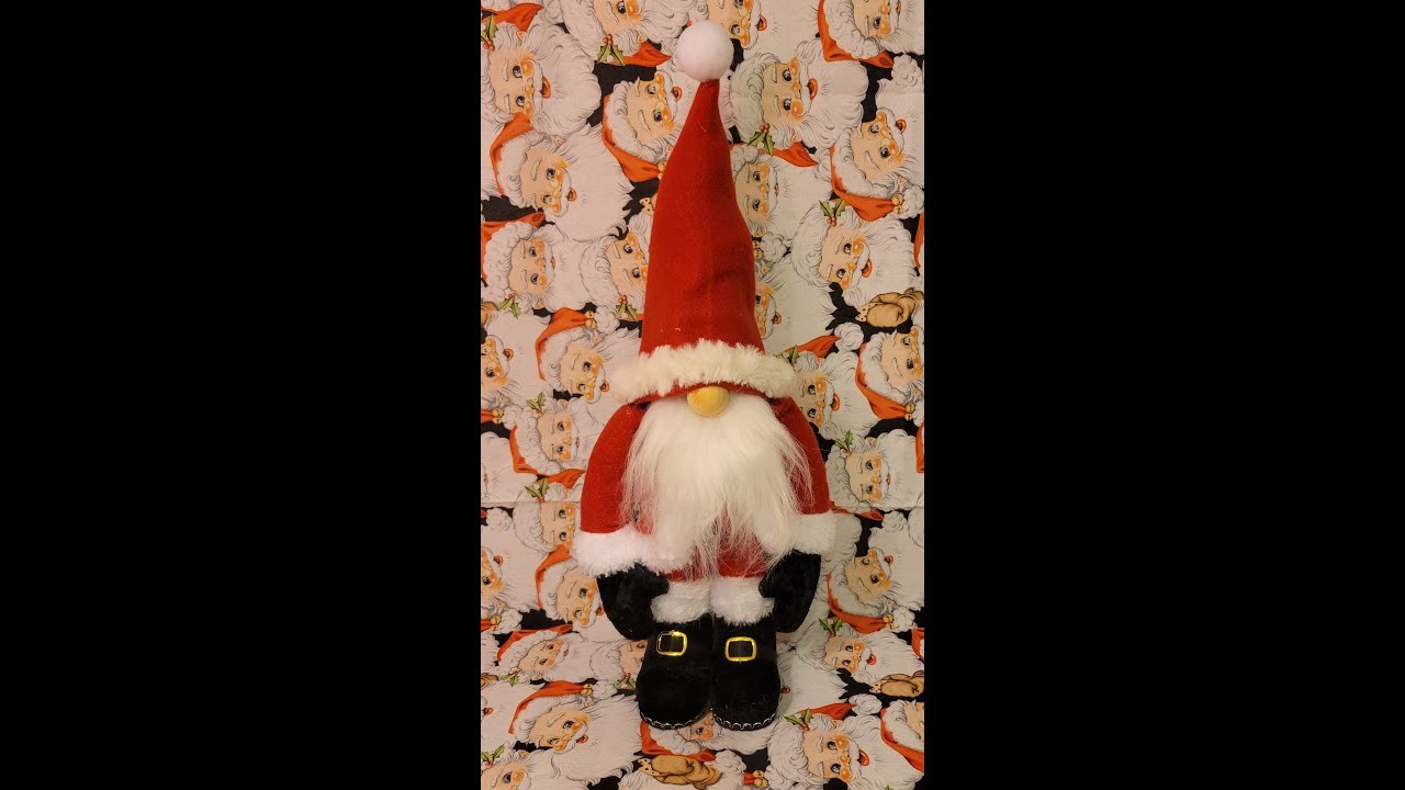DIY Santa Easy Gnome tutorial using Walmart ornaments
