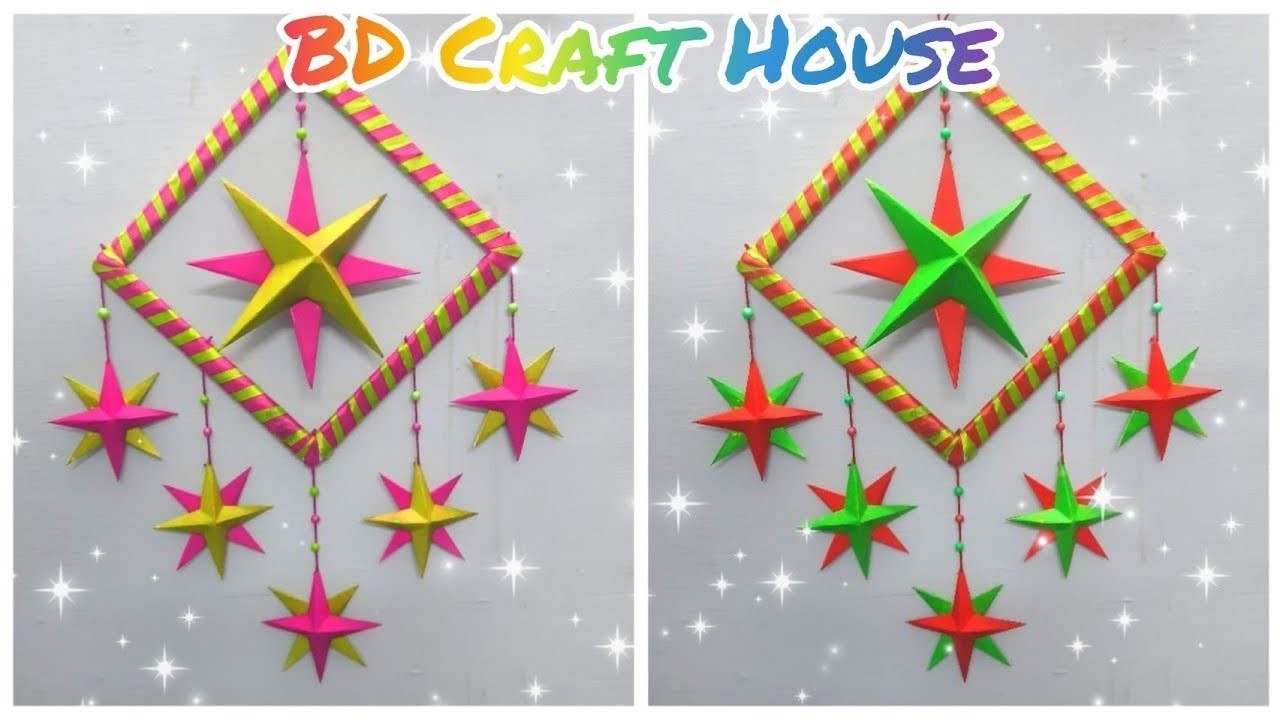 DIY Star Wall Hanging | DIY Paper Star | New year Decoration ideas | Easter Decoration