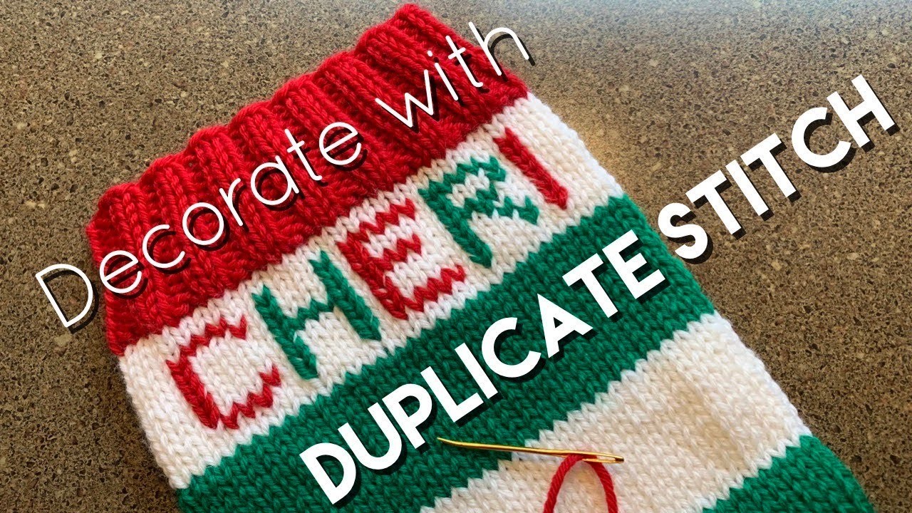 Duplicate Stitch | Add a Letter or Design on Your Knitting