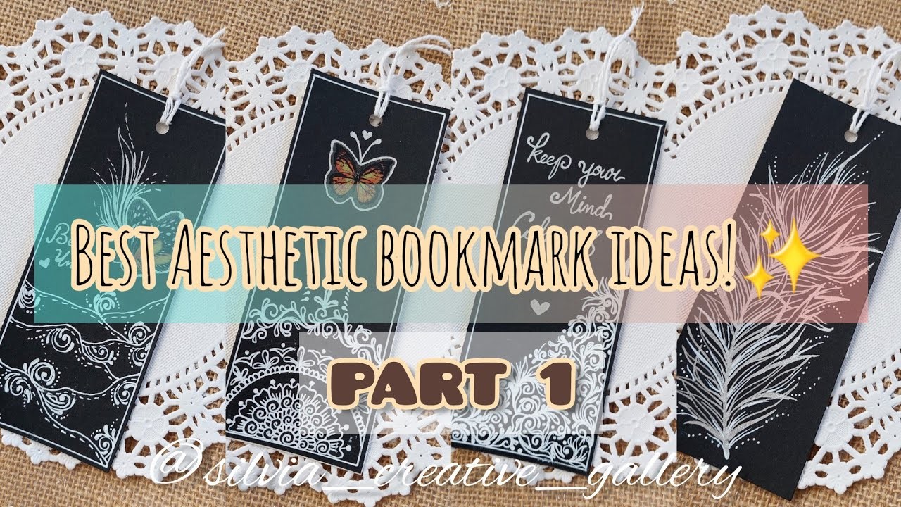 Easy Aesthetic DIY bookmark ideas | How to make aesthetic bookmark #diy #aesthetic #bookmark #craft