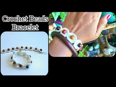 How To Crochet Bead Bracelet || Crochet Jewellery