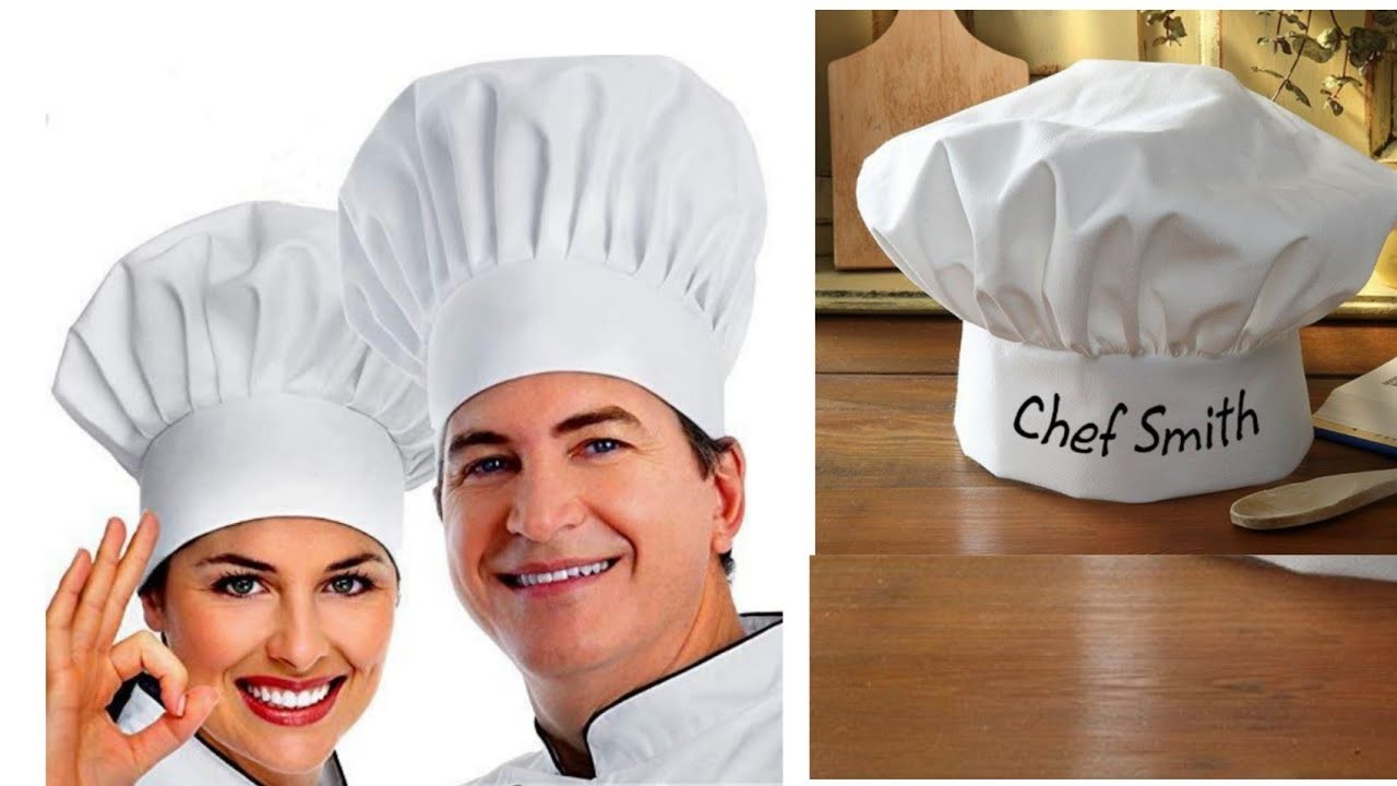 How to make a Chef cap | Kitchen cap. Easy DIY