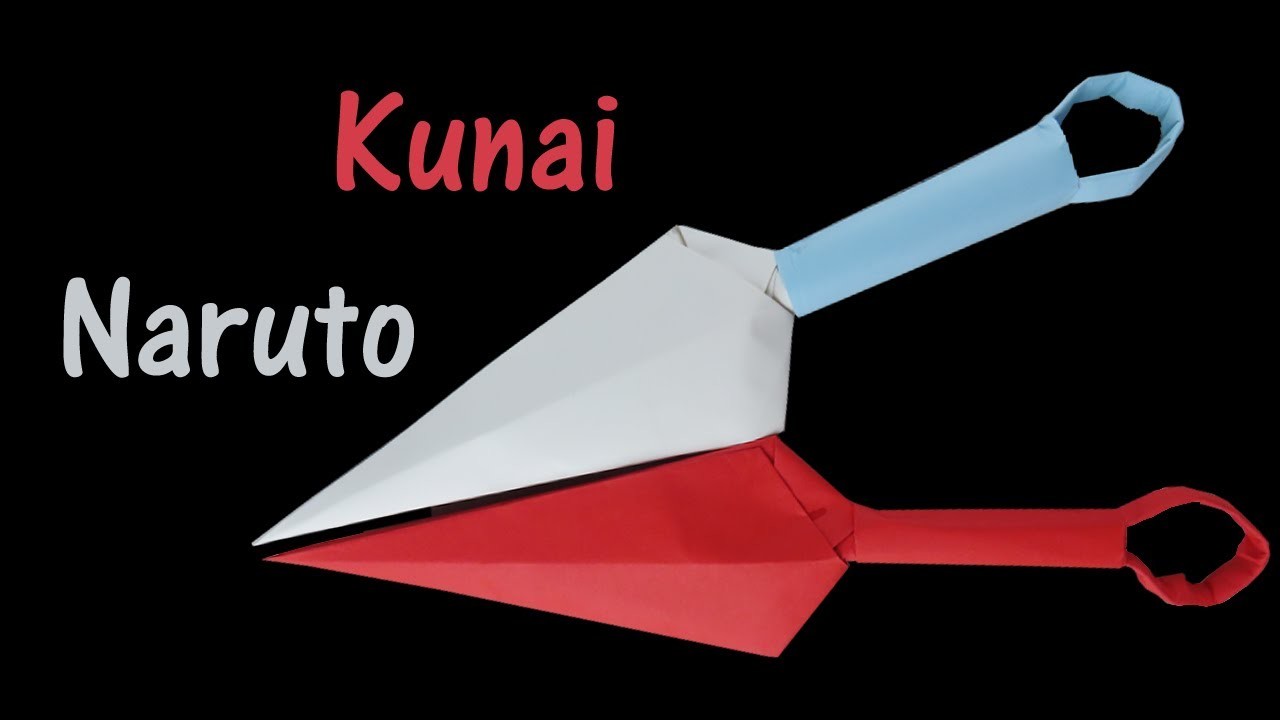 How to make a kunai knife out of paper easy(DIY Tutorial)