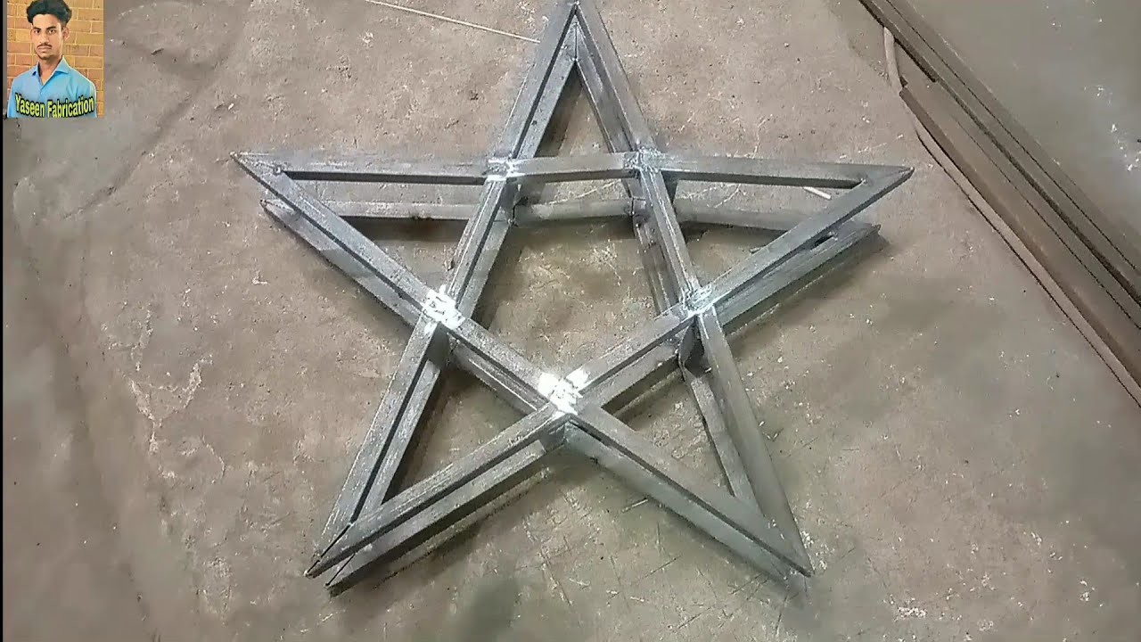 How to Make Handmade Iron Star for Christmas ll Welding Ideas ll  Yaseen Fabrication