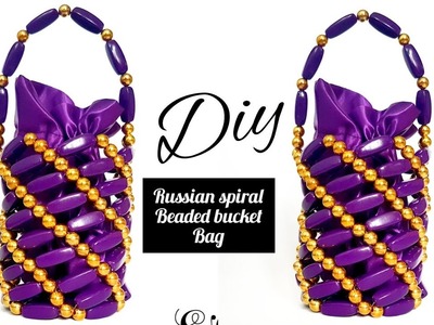 How to make the Russian Spiral Beaded bag Плетем стильную сумку из бусин çok kolay boncuk çanta