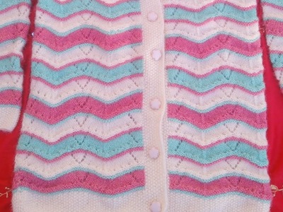 Knitting jacket koti cardigan and border design