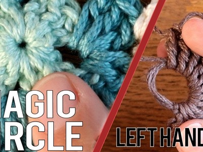 LEFT HANDED Crochet Tutorial 5: Magic Circle. Magic Loop. Magic Ring. Magic Thingymadoodad.