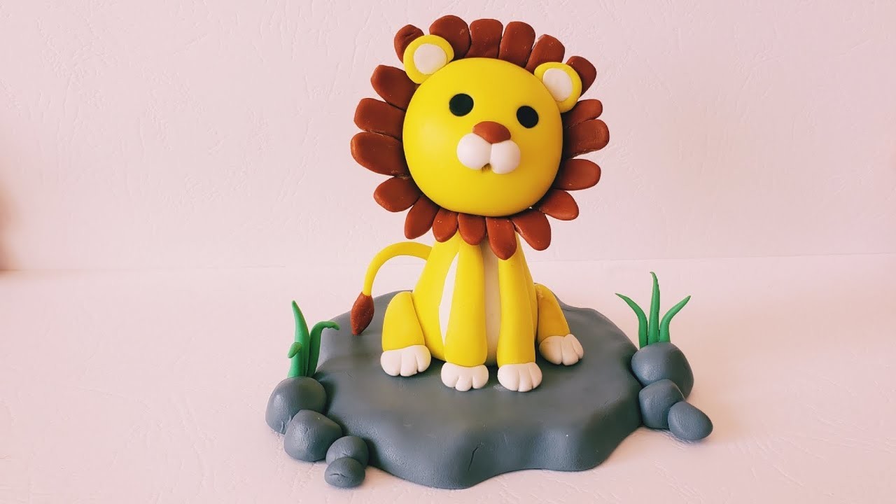 Making lion with polymer clay | How to make lion from polymer clay | Polymer clay tutorial | DIY |