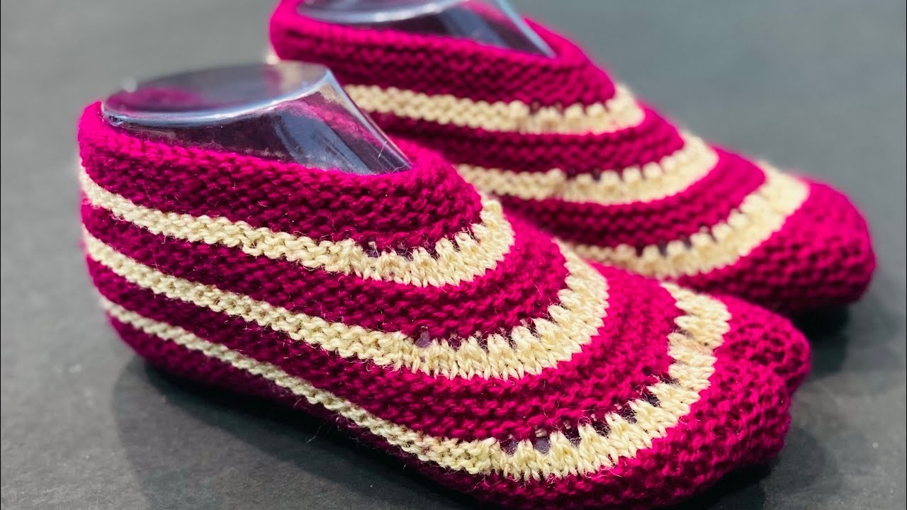 New Knitting Pattern For Ladies Socks.Shoes.Jutti.Jurab.Booties.Anguthe wali jurab # 323