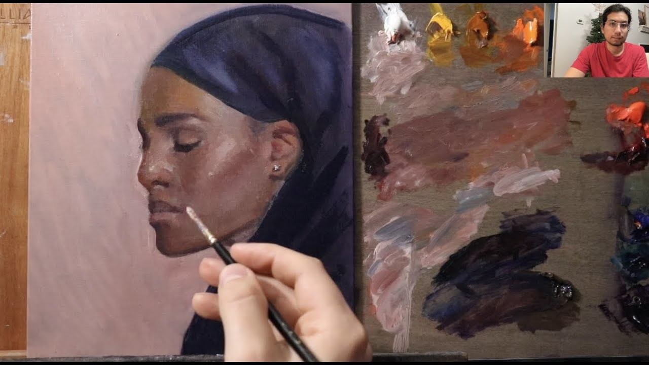 Portrait Painting Tutorial | How To Use VALUES in Oil Painting - Livestream