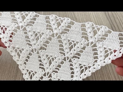 SO ORIGINAL AND BEAUTIFUL Crochet Triangle Wrap, Bed Jacket Pattern Tutorial