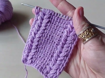 WONDERFUL ???? ???? ???? TUNISIAN crochet stitch for making a headband  #crochetshorts #tunisiancrochet