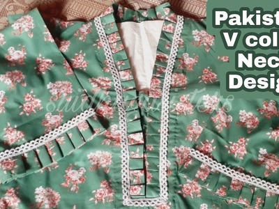 Beautiful Pakistani Coller Neck Design| V Shape Coller Cutting And Stitching|Latest Neck Design