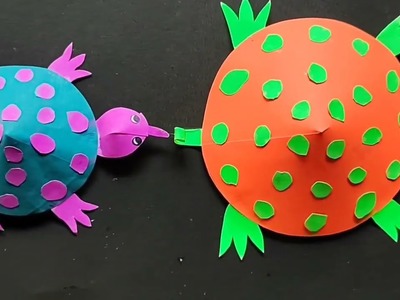 Beautiful Paper Turtle ???? | Moving Paper Turtle | Craft Activity for Kids | DIY Paper Craft | #kids