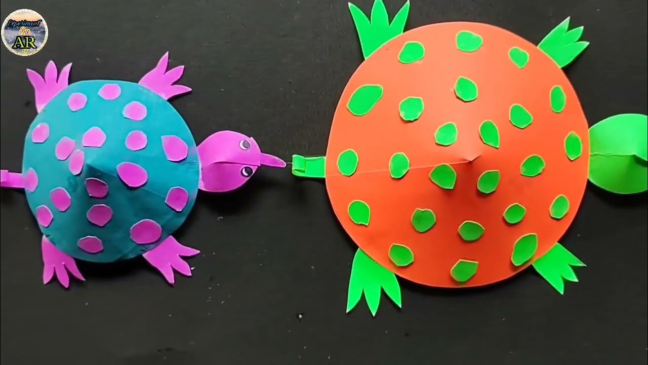 Beautiful Paper Turtle ???? | Moving Paper Turtle | Craft Activity for Kids | DIY Paper Craft | #kids