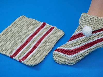 Beautiful slippers in an hour for a gift - a tutorial for beginners!