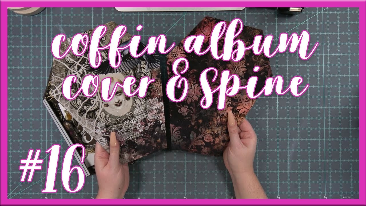 Coffin Album | Part 16 | Cover & Spine, Part 1 | PP Halloween Night | Kathryn Scraps Live