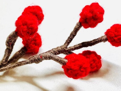Crochet Christmas Holly Berries
