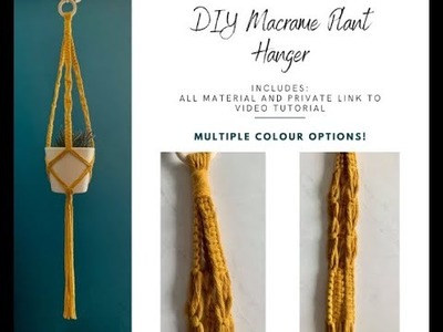 DIY - Macrame Plant Hanger Tutorial