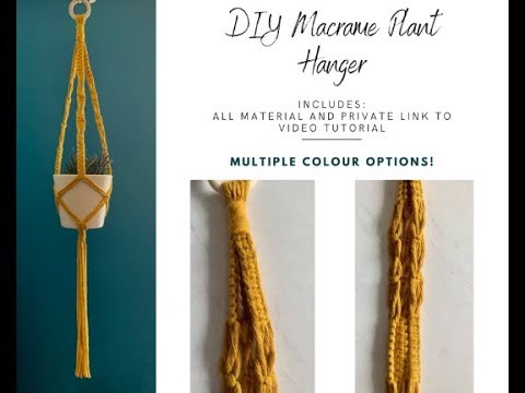 DIY - Macrame Plant Hanger Tutorial