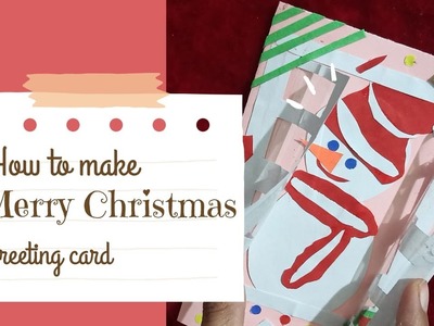 Diy | Merry Christmas Card | Handmade card || Mukku's Magic