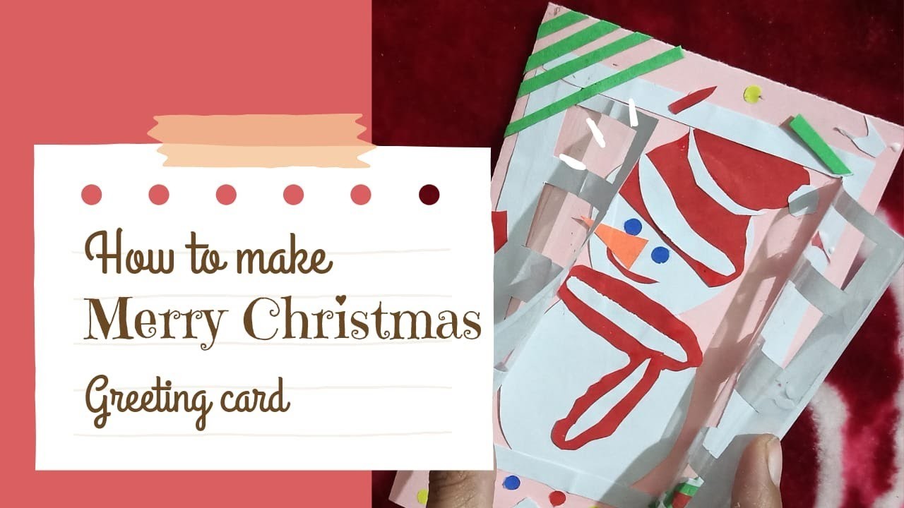 Diy | Merry Christmas Card | Handmade card || Mukku's Magic