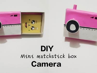 DIY mini matchstick box Camera | Mini camera | Matchstick box ideas | Paper crafts | School crafts