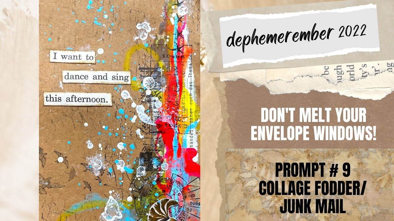 Don't Melt Your Envelope Windows!. DEC 9.PROMPTS: COLLAGE FODDER.JUNK MAIL.#dephemerember