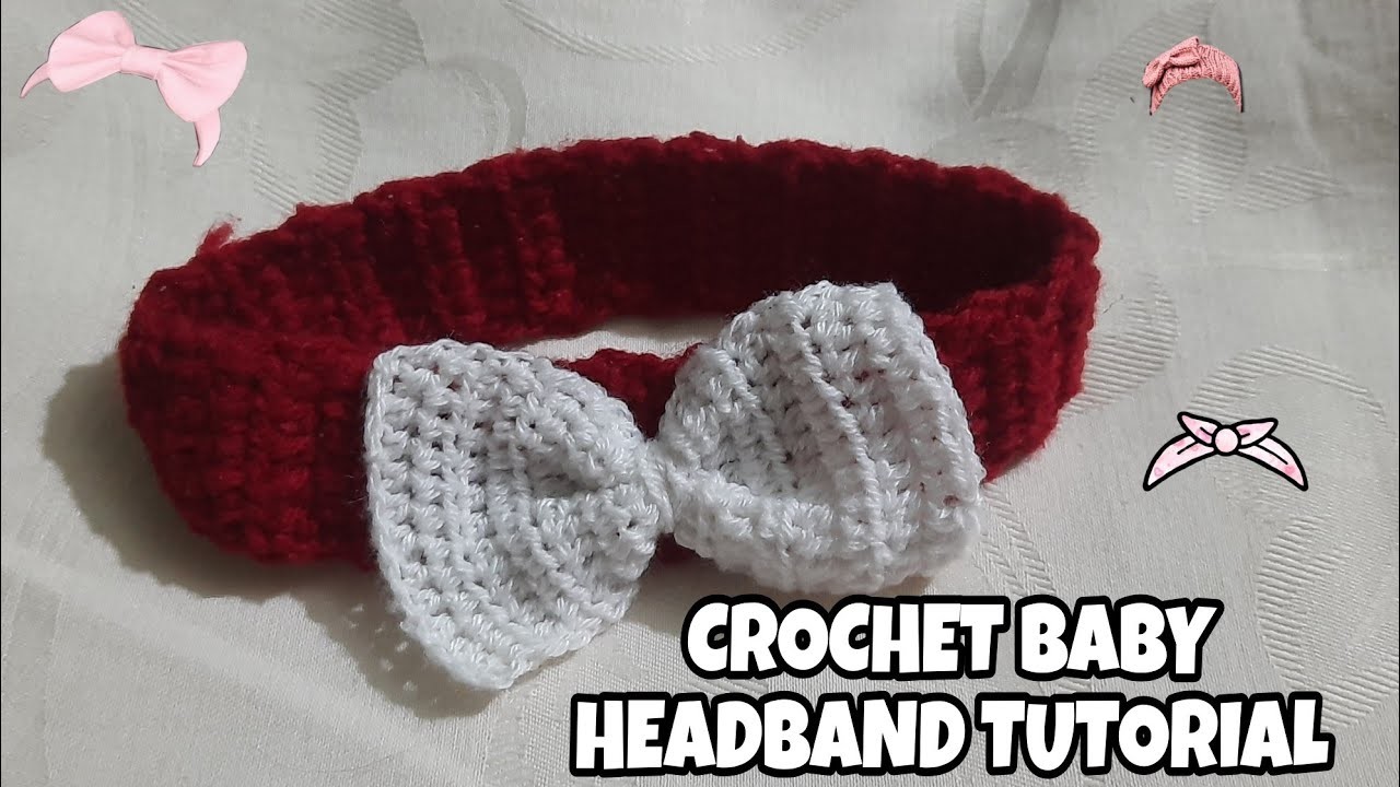 Easy Crochet baby girl headband for beginners| crochet headband Tutorial