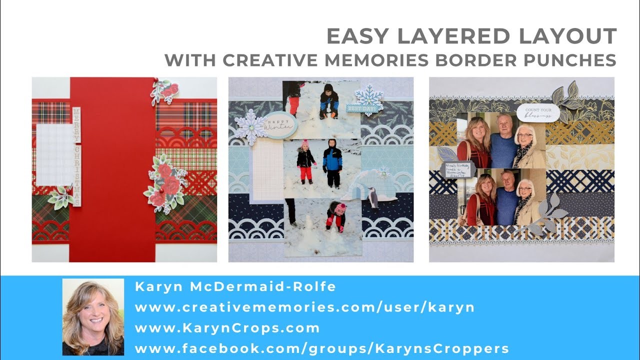 Easy Layered Layout with Creative Memories Border Punches