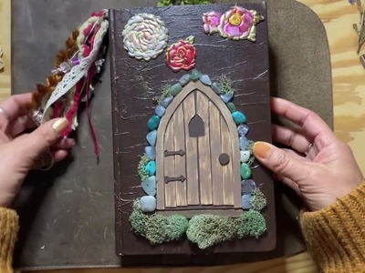 Fairy-themed hardback junk journal walkthrough