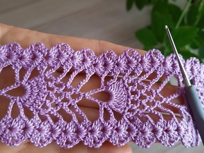 Fantastic ???? floral crochet knitting pattern lace making, step-by-step explanation for beginners