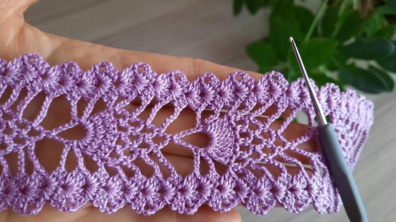 Fantastic ???? floral crochet knitting pattern lace making, step-by-step explanation for beginners