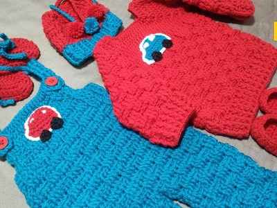 How to crochet baby cardigan sweater 0 to 3 months for boys and girls
