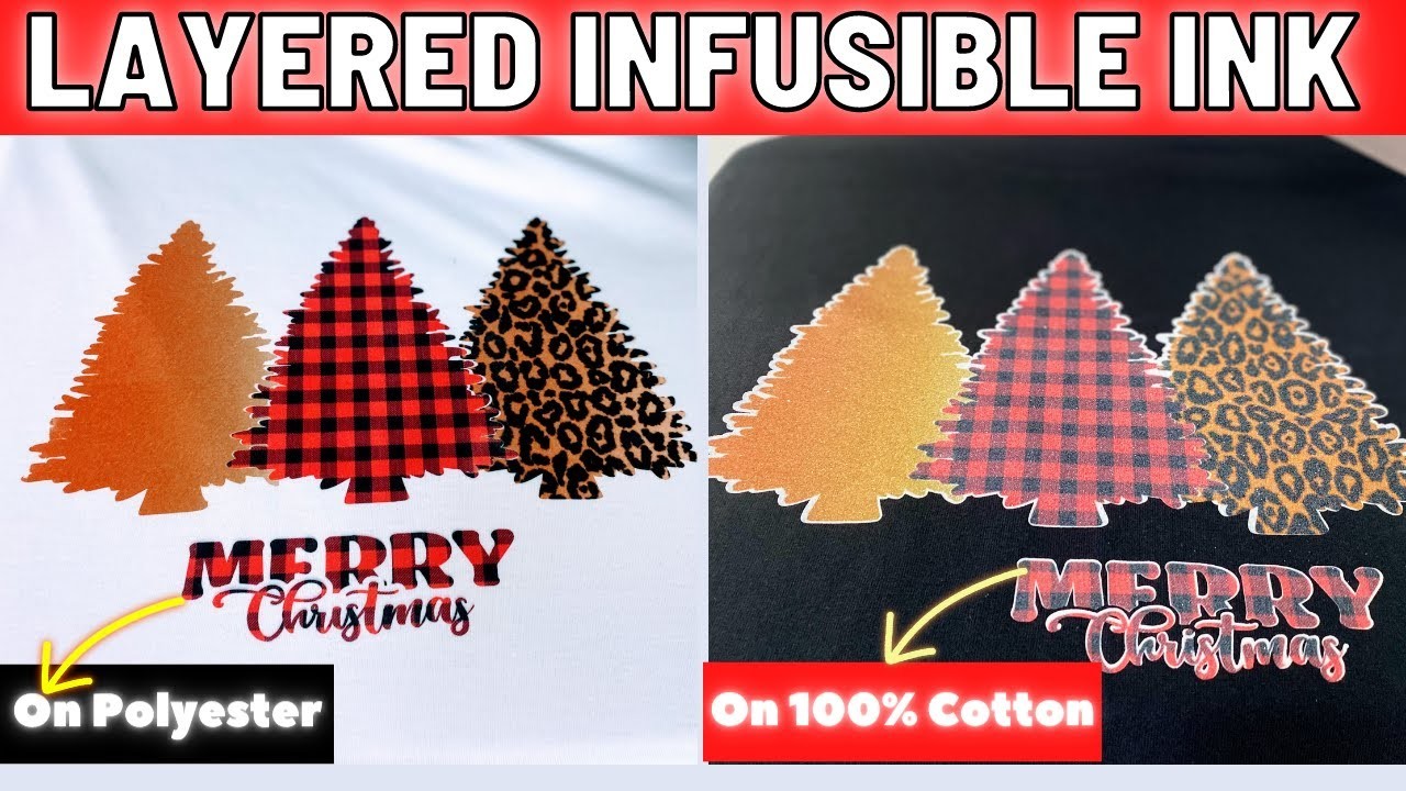 HOW TO LAYER INFUSIBLE INK ON POLYESTER AND 100% COTTON