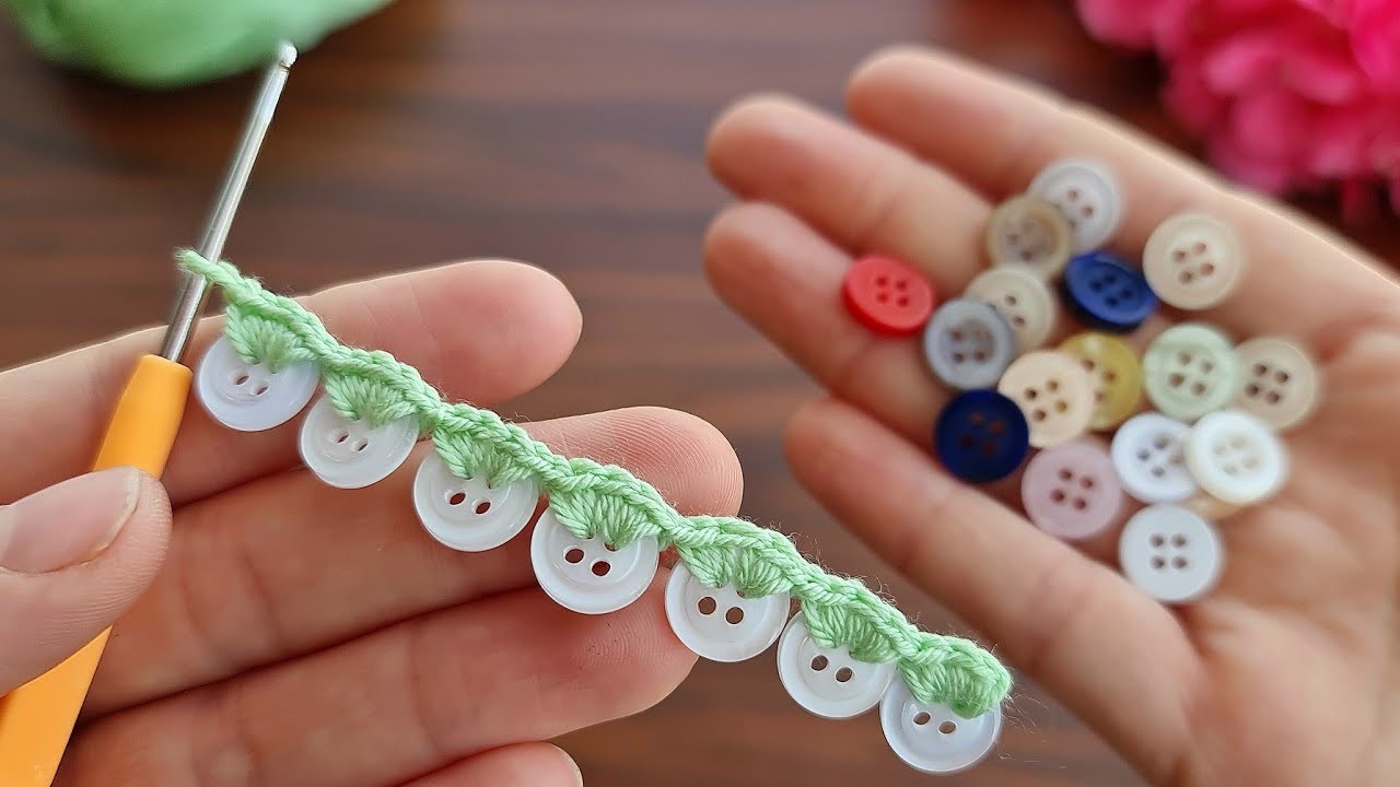 How to make an amazing crochet bracelet using super idea small cufflinks. make sell. do gift.