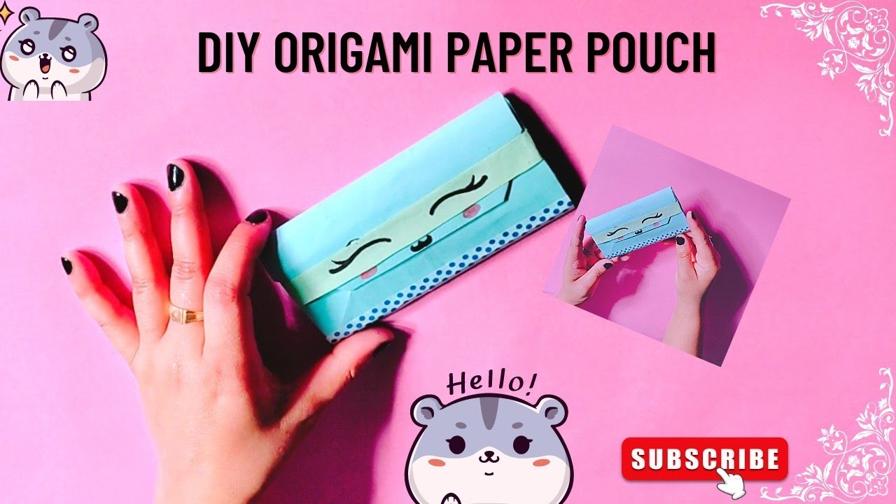 How To Make Origami Paper Pouchorigami Paper Craftorigami Paper Craft