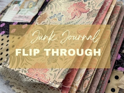Junk Journal Flip Through (with audio) | Journal Swap with @OfficialHeatherWilkerson