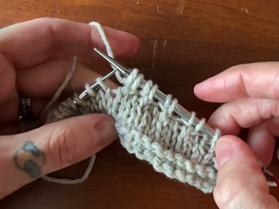 Knitting Tutorial: Back Cross without a cable needle