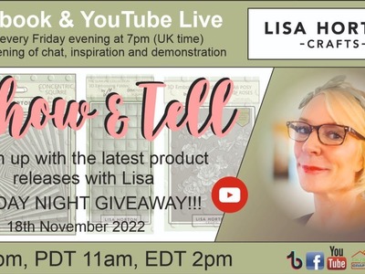 Lisa Horton Crafts - Friday Night Live - New Release!