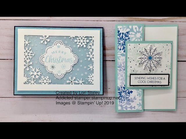 Make 2 Snowflake Cards with Snowman Magic and a Jouful Flurries Fun Fold