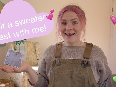 Make a sweater vest with me I 1st yt video!
