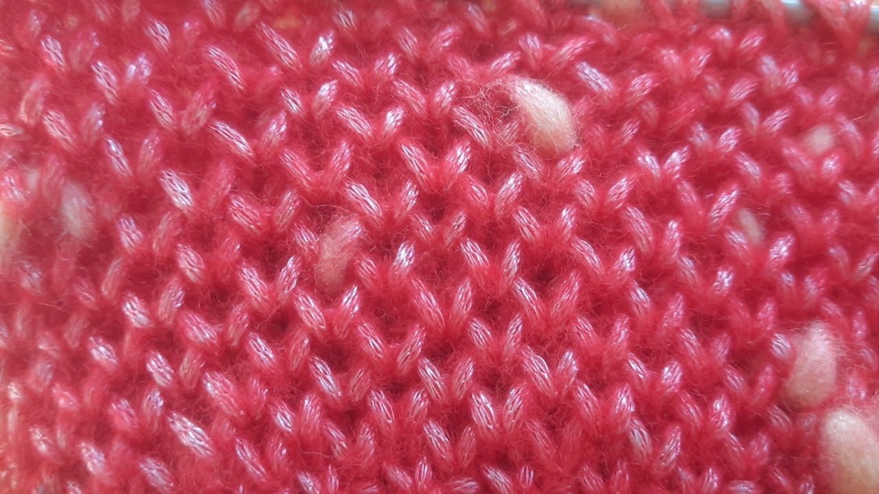 New Knitting pattern.Honeycomb design। Honeycomb stitch,Brioche Knitting , jali bali bunai