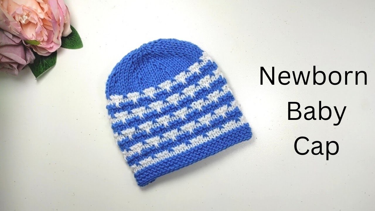 Newborn Baby Cap | Easy Knitted Baby Cap
