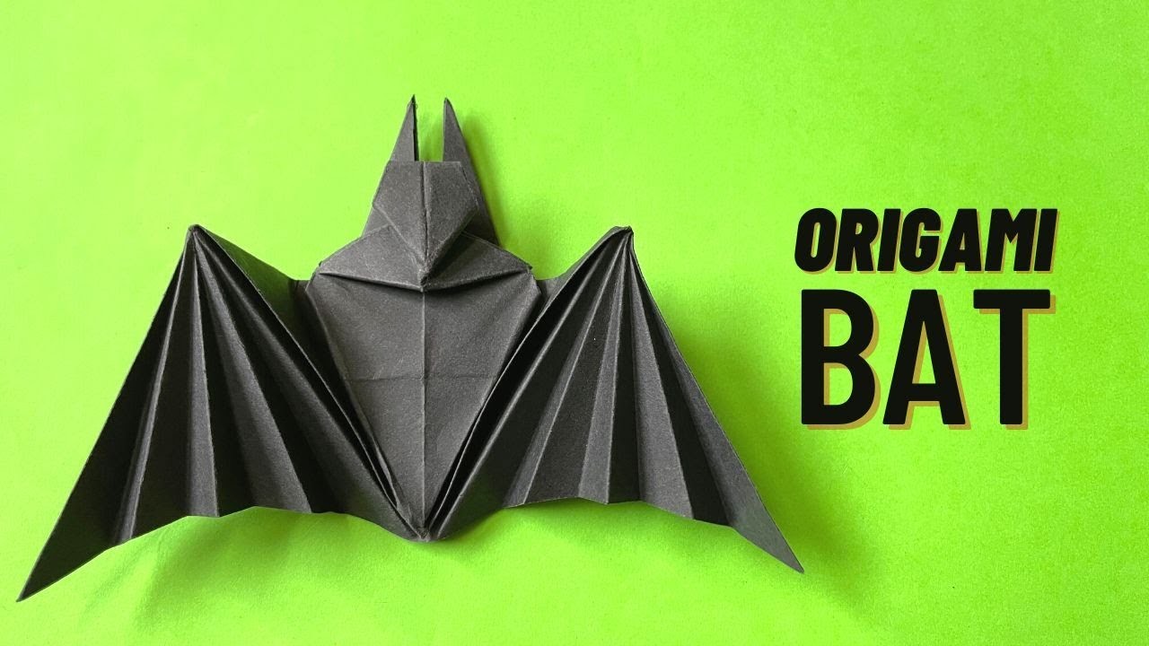 Origami Bat Timelapse | Origami Bat for Halloween | Paper Bat | Paper Crafts | InniVatioNizer