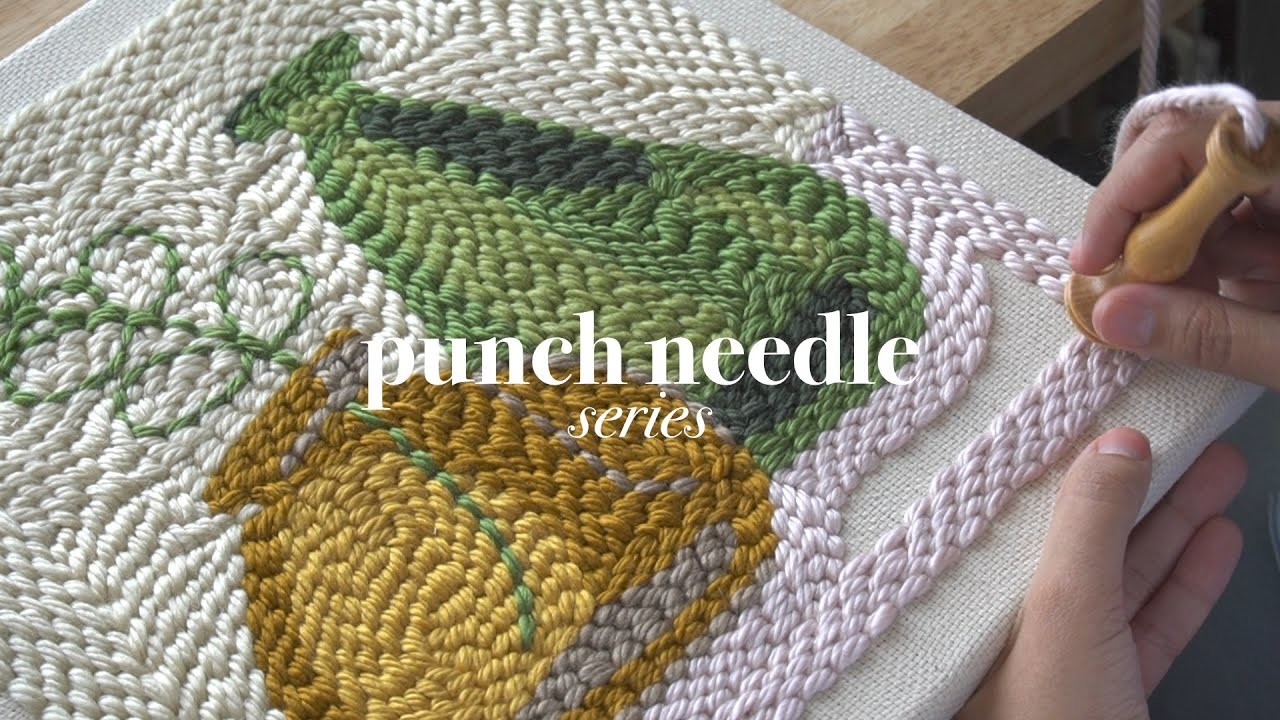 Punch needle embroidery artwork - Make it with me