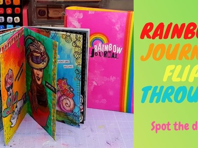 Rainbow Journal Flip through! (Spot the dot. . )